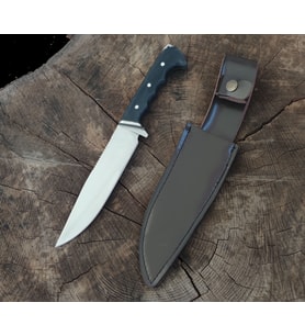 Av Bıçağı Avcı Bıçağı Kamp Bıçağı Bushcraft Deri Kılıflı HGTwi249