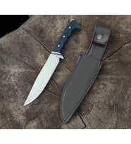 Av Bıçağı Avcı Bıçağı Kamp Bıçağı Bushcraft Deri Kılıflı HGTwi249