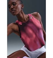 Nike Dri Fit Aeroswift Faith Kipyegon ADV Crop Tank Kadın Crop Koşu Atleti Mor