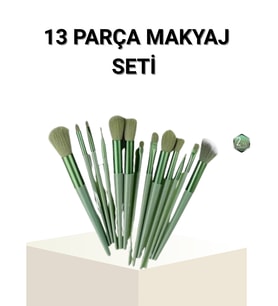 13’lü Profesyonel Makyaj Fırça Seti – Yumuşak Sen Kıllı, Tüm Cilt Tiplerine Uygun