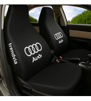 Audi Uyumlu Penye Koltuk Kılıfı Seti Ön ve Arka Oto Kılıf Takımı (Siyah)