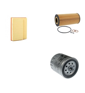 Bosch Filtre Bakım Seti Mercedes C220 D W202 1995-1999 Dizel Hava + Yağ f. + Yakıt Filtre Mahle
