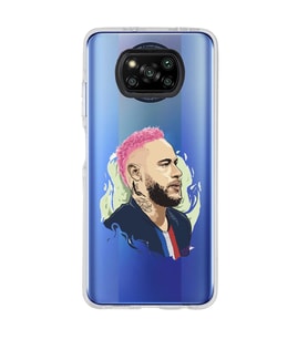Poco X3 PRO / X3 NFC Uyumlu Neymar Tasarımlı Şeffaf Telefon Kılıfı