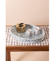 Sedef Oval Tepsi 45x33x6cm