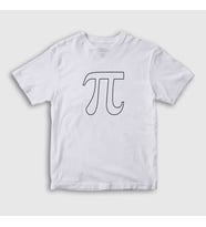 Presmono Unisex Çocuk Beyaz Pi Sayısı Math Matematik T-Shirt 422141tt (Beyaz)