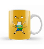 Adventure Time Jake And Finn Hug Kupa Bardak Porselen
