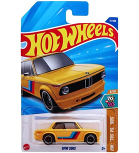 Hot Wheels - BMW 2002 (1/64) Sarı - Yurt Dışı Uzun Kartonet - HHV28