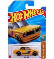 Hot Wheels - BMW 2002 (1/64) Sarı - Yurt Dışı Uzun Kartonet - HHV28