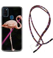 Samsung M21 M22 M23 M30 M31S M32 Kılıf Boyun Asklı Rasta Silikon Line Filamingo 1776