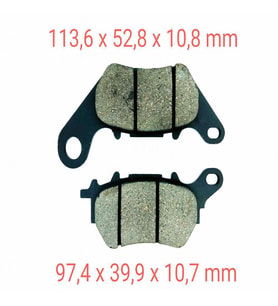 Yamaha Arka Fren Disk Balatası Fa662 Uyumlu Yzf R25 - Mt-25