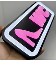 Leon Işık 'WC KADIN' Işıklı Özel Tabela-Led ile Neon Görünümlü Tabela-PEMBE (29X15CM)