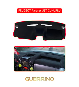PEUGEOT Partner ÜST ÇUKURLUTORPİDO KORUMA HALISI KIRMIZI KENAR