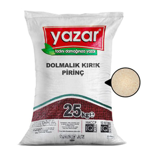 Yazar Dolmalık Kırık Pirinç 25 Kg.