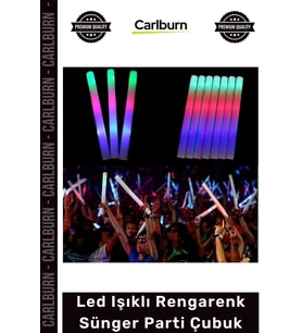 Özel Üretim 46 cm Konser Festival Eğlence Etkinlik Pilli Led Işıklı Rengarenk Sünger Parti Çubuk