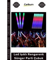 Özel Üretim 46 cm Konser Festival Eğlence Etkinlik Pilli Led Işıklı Rengarenk Sünger Parti Çubuk