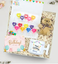 Kişiye Özel T Kupa & Ayıcık Anahtarlık & Happy Birthday Mum Hediye Seti