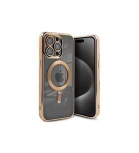 Apple İphone 15 Pro Kılıf Kross Magneticsafe Kapak - Gold