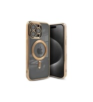 Apple İphone 15 Pro Kılıf Kross Magneticsafe Kapak - Gold
