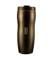 İnce Belli Çelik Termos Bardak Kişiye Özel 400 ML - M2 (Siyah)