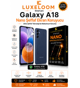 LUXELOOM Smart pro Galaxy A18 Nano Şeffaf Ekran Koruyucu
