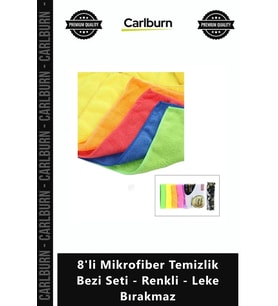 Özel Üretim Toz Emici Su Emici Yumuşak 8'li Mikrofiber Temizlik Bezi Seti Renkli Leke Bırakmaz