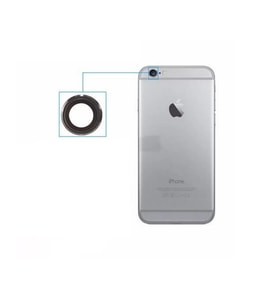 İphone 6S Kamera Camı Siyah Lens Çerçeveli
