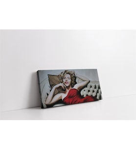 Siyah Beyaz Marilyn Monroe Kanvas Tablo