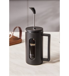 Şık ve dayanıklı 350 ml Borosilikat Cam French Press kahve demleme aracı