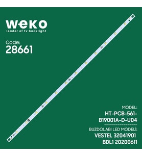 Weko BDL1 Vestel Uyumlu Buzdolabı İç Aydınlatma LED Kartı 12 Çipli Yüksek Verimli