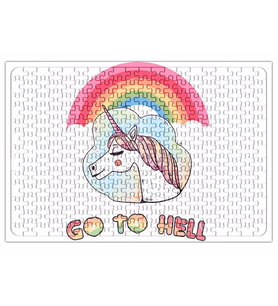 Unicornio Go To Hell Puzzle 240 Parça Yapboz