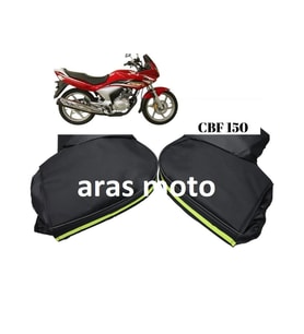 Honda Cbf 150 Rüzgarlık Elcik Koruma Telefon Tutuculu - Arasmoto (Siyah)