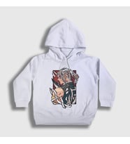 Presmono Unisex Çocuk Beyaz Tengen Uzui Anime Demon Slayer Kimetsu No Yaiba Kapüşonlu Sweatshirt 309408tt