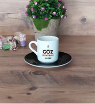 Göz Doktoru Türk Kahvesi Fincanı Siyah Tıp Bayramı Hediyesi