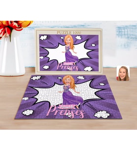 BK Gift Kişiye Özel Pamuk Prenses Karikatürlü 1000 Parça Profesyonel Puzzle-1