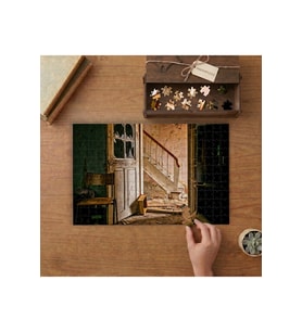 Terkedilmiş Ev Tasarımı 240 parça Ahşap Puzzle Ahşap Kutuda MP05105
