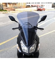 MOTOCAM SYM JET 14 125 Ön Cam 2017-2026 Model 65cm Füme Renkli 4mm UZUN