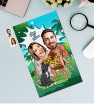 Kişiye Özel 240 Parça Çift Temalı Karikatürlü Puzzle
