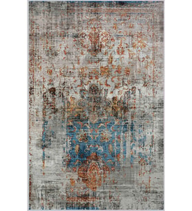 Eliana Home Baskılı, Yıkanabilir Kaymaz Taban Salon Halısı LNA1111 100x150 cm (Gri)