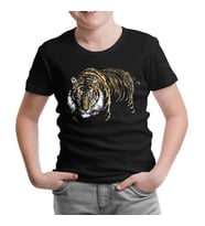 Kaplan Siyah Çocuk Tshirt