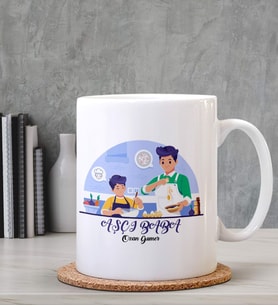 Kişiye Özel Aşçı Baba Tasarımlı Beyaz Kupa