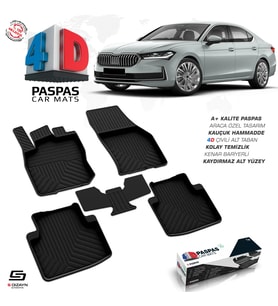 Skoda SuperB 4D Havuzlu Paspas 2024 Üzeri A+ Kalite