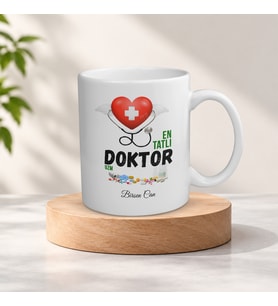 Kişiye Özel İsimli Doktor Meslek Kupa Bardak