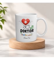 Kişiye Özel İsimli Doktor Meslek Kupa Bardak
