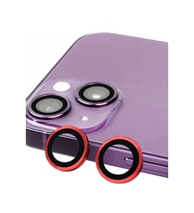 Newface Apple iPhone 14 Plus Raze Metal Kamera Lens - Kırmızı