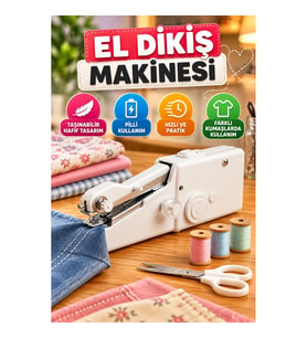 Taşınabilir Mini El Dikiş Makinesi – Pilli Kullanım ve Dikiş Aksesuarları