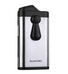 Quantoro Çift Torch Pürmüz Delicili Gümüş Metal Puro Çakmağı - TRZ1150