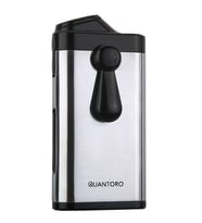 Quantoro Çift Torch Pürmüz Delicili Gümüş Metal Puro Çakmağı - TRZ1150