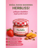 Herblis Doğal Dudak Balmı Dudak Nemlendirici Çatlama Önleyici 20 Ml