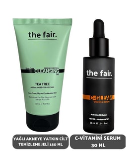 the fair. Yağlı Akneye Yatkın Cilt Temizleme Jeli 150 ml ve C Vitamini Serum Seti 30 ml