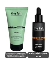 the fair. Yağlı Akneye Yatkın Cilt Temizleme Jeli 150 ml ve C Vitamini Serum Seti 30 ml